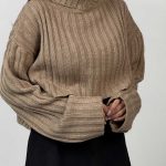 بافت نیم تنه یقه اسکی کد 180446