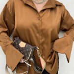 شومیز ساده آستین 2 دکمه کد 220322