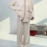 ست شومیز و شلوار بافتنی رودوخت کد 160607