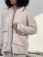 ست شومیز و شلوار بافتنی رودوخت کد 160607 - Image 3