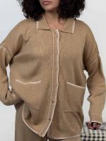 ست شومیز و شلوار بافتنی رودوخت کد 160607 - Image 10