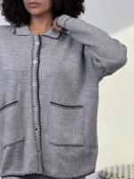 ست شومیز و شلوار بافتنی رودوخت کد 160607 - Image 19