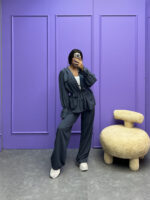 ست شومیز و شلوار دو جیب کد 120004 - Image 7