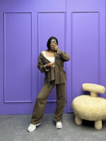 ست شومیز و شلوار دو جیب کد 120004