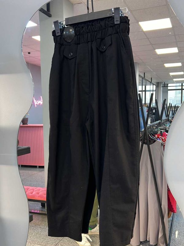 شلوار لینن 2 دکمه کد 100373