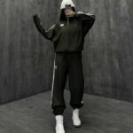 ست دورس و شلوار راه راه ADIDAS کد 160220