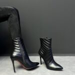 نیم بوت پاشنه راه راه کد 140045