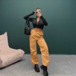 شلوار کارگو 2 پیله کتان کد 100157