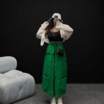 دامن وسط زیپ کد 100252