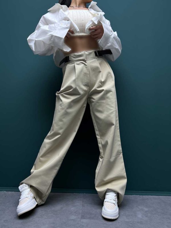 شلوار کتان فاستونی کد 100170