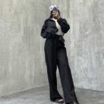 شلوار بگ لینن کد 100378