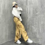 شلوار کارگو بند دار کد 100386