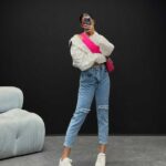 شلوار جین مام کد 100331