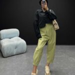 شلوار کمرکش دمپاچسبی کد 100350