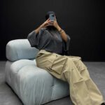 شلوار کارگو کمربندی کد 100287