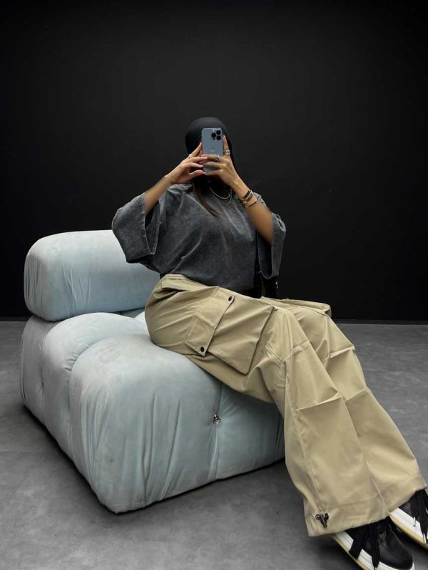 شلوار کارگو کمربندی کد 100287