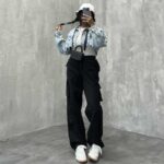 شلوار کتان 6 جیب کد 100429