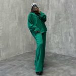 ست شومیز و شلوار کراش کد 160143