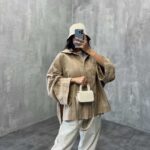 شومیز رودوخت آستین 3 ربع کد 220181