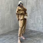 ست شومیز و شلوار جیب کج کد 160146