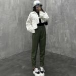 شلوار کرپ 2 دکمه کد 100251