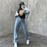 شلوار جین بگ دمپاریش کد 100474