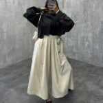 شلوار لینن کمربندی کد 100509