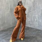 ست شومیز و شلوار کراش کد 160154