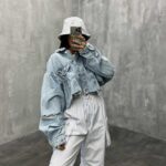 کت جین زاپدار نیم تنه کد 220207