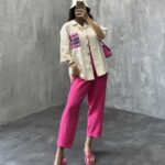 شومیز جیب طرحدار کد 220218