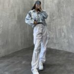 شلوار کارگو تیکت دار کد 100489