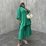 ست شومیز و شلوار 3 دکمه کد 160165