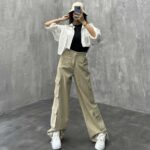 شلوار 6 جیب کتان کد 100047