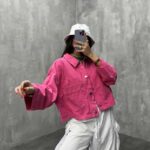 کت جین آستین برش کد 120108