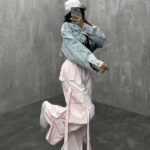 شلوار کارگو بند دار کد 100545