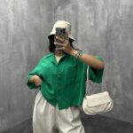 شومیز مالیبو آستین کوتاه کد 220228