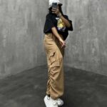 شلوار کارگو بغل گت کد 100595