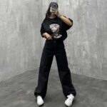 شلوار بگ ساده کد 100404