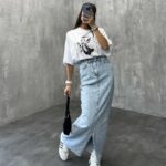 دامن چاکدار کد 100607