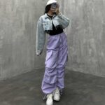 شلوار کارگو جیب قلبی کد 100613