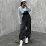 شلوار کارگو کمربندی کد 100579