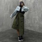 دامن کارگو بنددار کد 100610