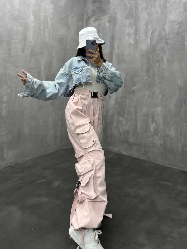 شلوار کارگو جیب پرچی کد 100614