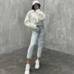 شلوار مام زاپدار کد 100620