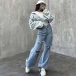 شلوار جین بگ کد 100650