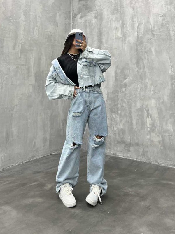 شلوار جین بگ کد 100633