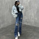 شلوار جین دمپاچاک کد 100651