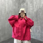 شومیز 2 جیب آستین پیله کد 220229