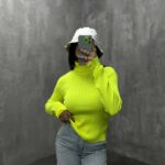 بلوز کشبافت یقه اسکی کد 200205