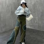 شلوار کارگو نواردار کد 100732